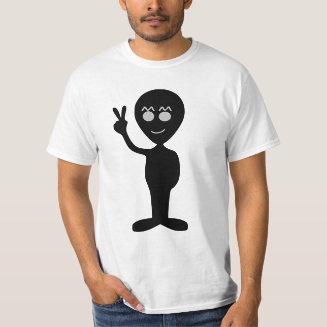 Camiseta Sinal de paz de alienígena T-Shirt (Frente)