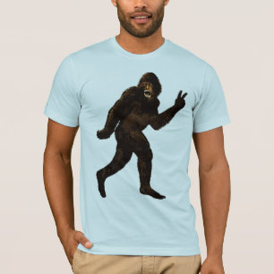 Camiseta Sinal de paz de Bigfoot