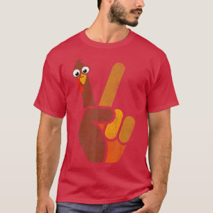 Camiseta Sinal de Paz de Hippie Turco Cai Engraçado Ação de