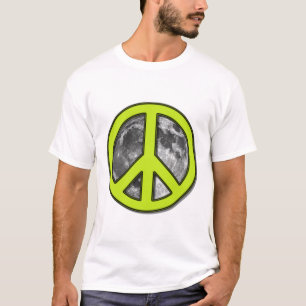 Camiseta Sinal de Paz de Lua Verde