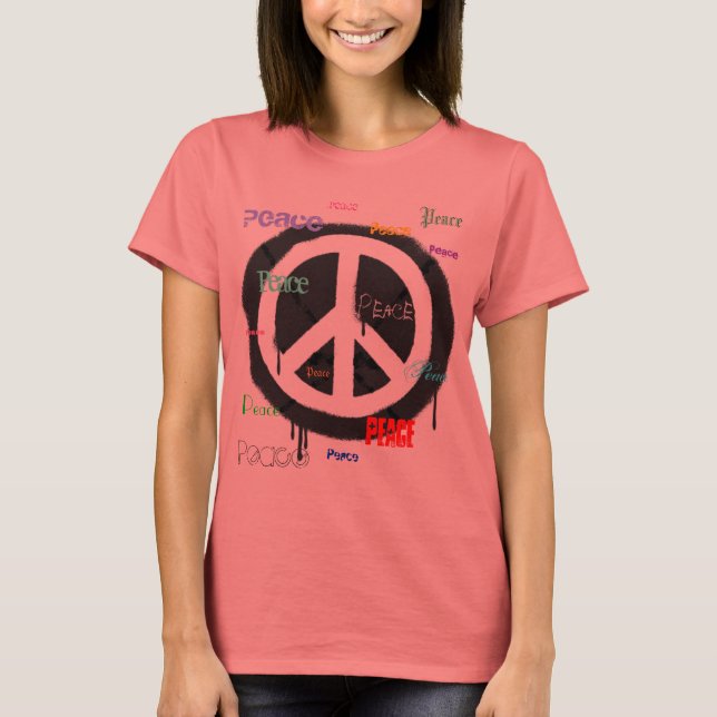 Camiseta Sinal de Paz de Sprayinting Tee (Frente)