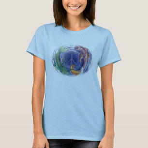 Camiseta sinal de paz dos peixes