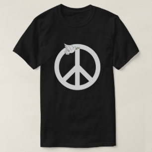 Camiseta Sinal de Paz e Pombo