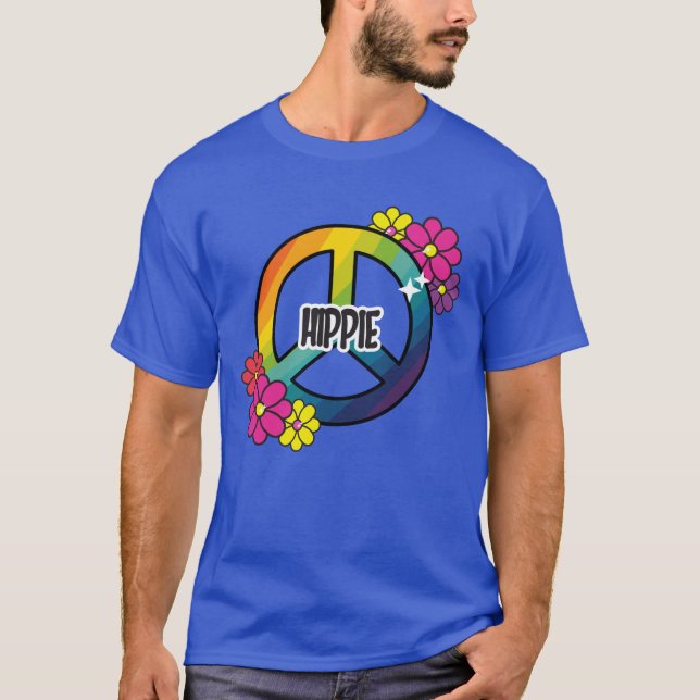 Camiseta Sinal de Paz Hippie (Frente)