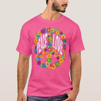 Camiseta Sinal de Paz Hippie Flor