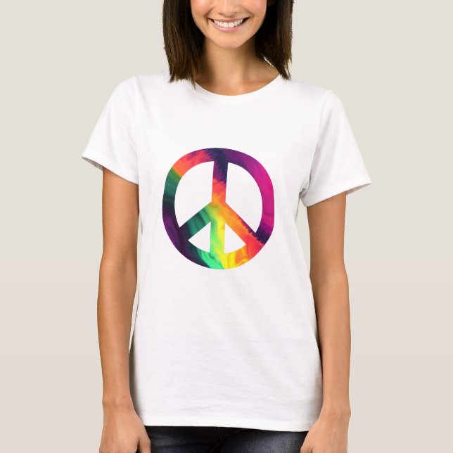 Camiseta Sinal de paz hippy (Frente)