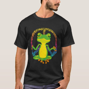 Camiseta Sinal de Paz Ioga Rãs Legal Paz Sapo Tie Dye