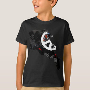 Camiseta Sinal de paz na moda de Arménia com mapa arménio