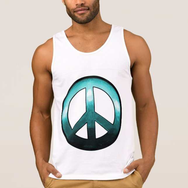 Camiseta Sinal de Paz Negrito ~ Turquise (Frente)