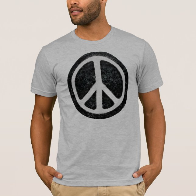 Camiseta Sinal de paz original do vintage (Frente)