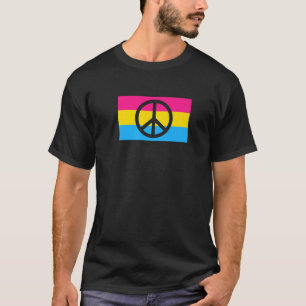 Camiseta Sinal de Paz Pacifista Protesto Bandeira do Orgulh