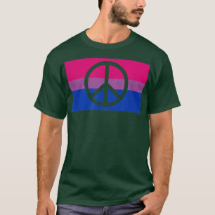 Camiseta Sinal de Paz Pacifista Protesto Hippie Gay Biseual