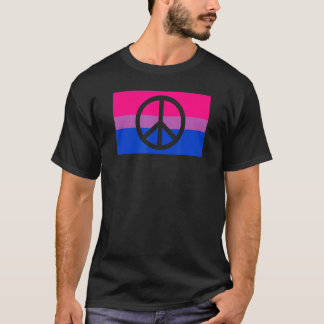 Camiseta Sinal de Paz Pacifista Protesto Hippie Gay Bisexua