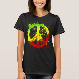 Camiseta Sinal de Paz Reggae Ragga Rasta Freedome
