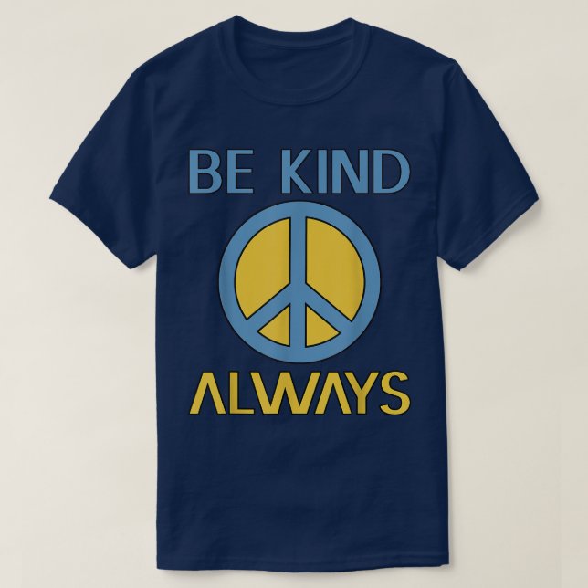 Camiseta Sinal de Paz Seja gentil com a bondade de motivaçã (Frente do Design)