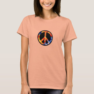 Camiseta Sinal de Paz Tie-Dye