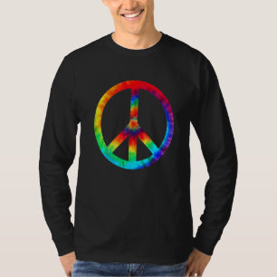 Camiseta Sinal de Paz Tie Dye Hippies Natal