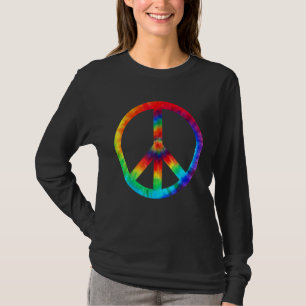 Camiseta Sinal de Paz Tie Dye Hippies Natal