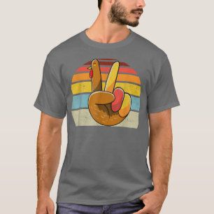 Camiseta Sinal de Paz Turquia Estilo Retroativo de Ação de