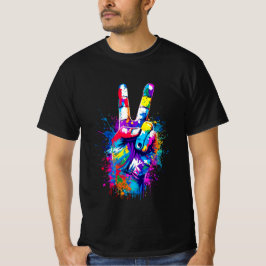 Camiseta Sinal de Paz Vibrante