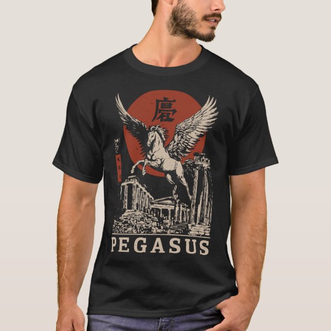 Camiseta Sinal de Pegasus: Mito em Movimento (Frente)