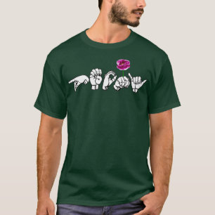 Camiseta Sinal de PEONY ASL Design 1