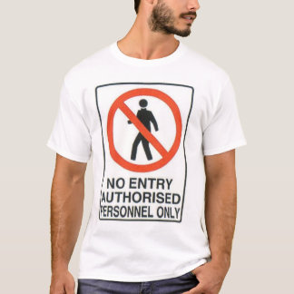 Camiseta sinal de perigo