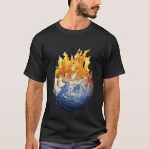 Camiseta Sinal de perigo Legal e quente para aquecimento gl