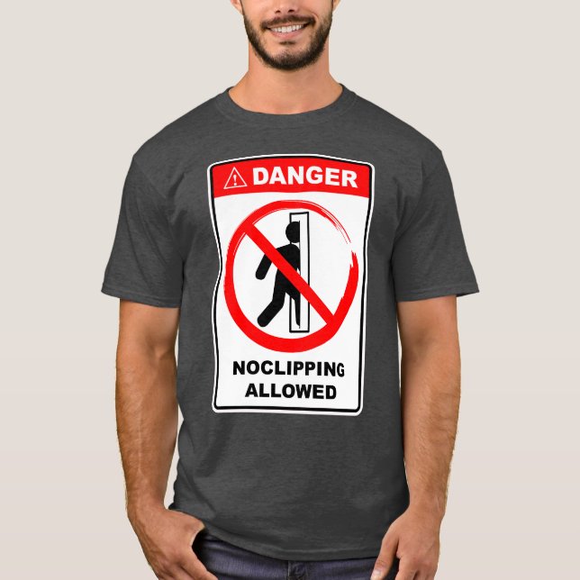 Camiseta Sinal de Perigo Sem Clipping Permitido (Frente)