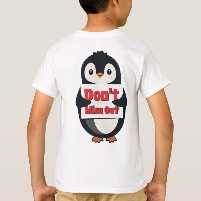 Camiseta Sinal de Pinguim: Não Perca (Verso)