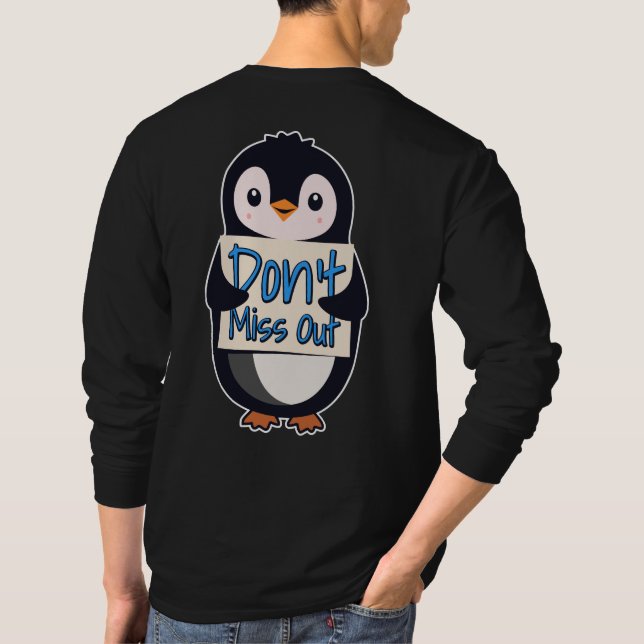 Camiseta Sinal de Pinguim Não Perca (Verso)