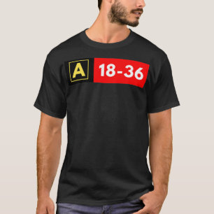 Camiseta Sinal de pista de aeroporto 