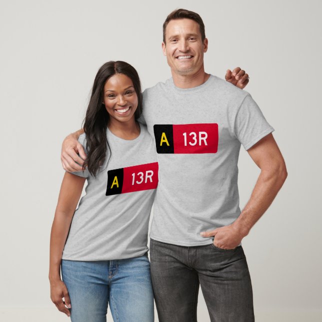 Camiseta Sinal de ponto de retenção A13R (Unissex)