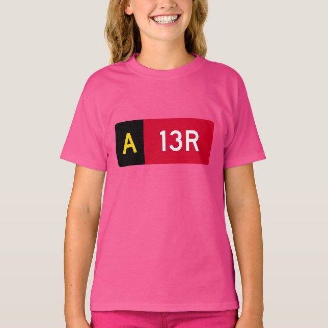 Camiseta Sinal de ponto de retenção A13R (Frente)