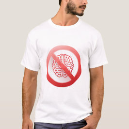 Camiseta Sinal de proibição de usar inteligência artificial