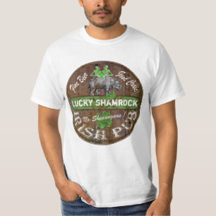Camiseta Sinal de pub irlandês personalizado