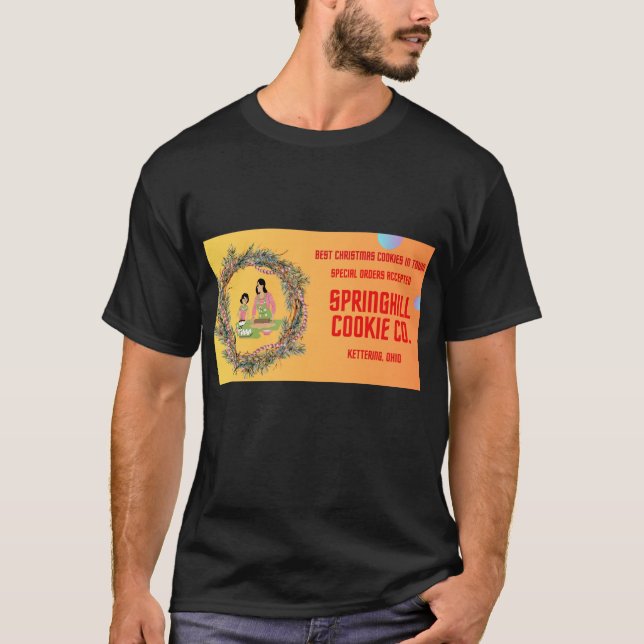 Camiseta Sinal de publicidade da empresa Springhill Cookie (Frente)