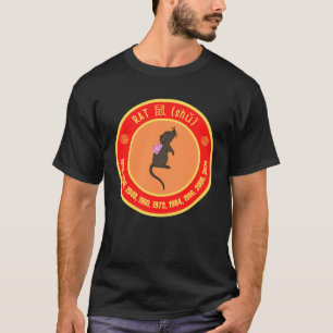 Camiseta Sinal de rato de astrologia chinesa