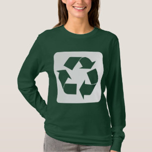 Camiseta Sinal de reciclagem - Branco