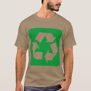 Camiseta Sinal de Reciclagem - Verde Grama