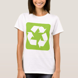 Camiseta Sinal de reciclagem - Verde marciano
