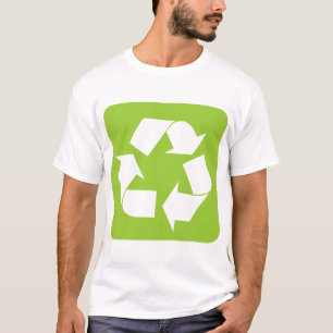 Camiseta Sinal de Reciclagem - Verde Marciano