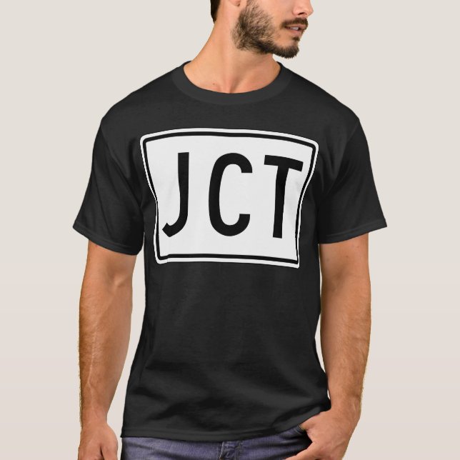 Camiseta Sinal de rua da junção (Frente)