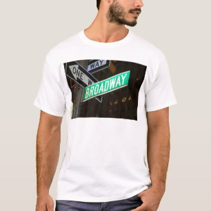 Camiseta Sinal de rua de Broadway