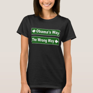 Camiseta Sinal de rua de Obama