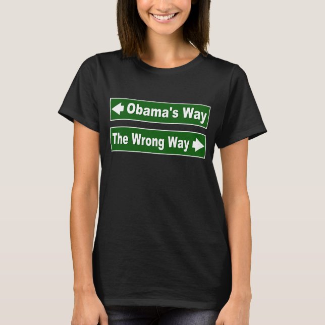 Camiseta Sinal de rua de Obama (Frente)