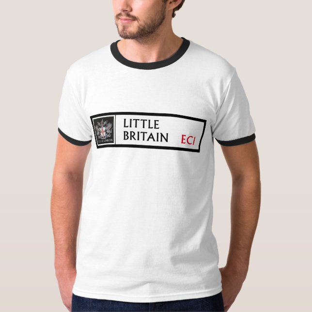Camiseta Sinal de rua de pouca Grâ Bretanha, Londres (Frente)