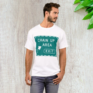 Camiseta Sinal de Saída da Área de Encadeamento