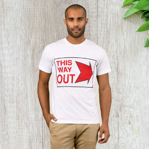 Camiseta Sinal De Saída Desta Maneira Significa T-Shirt
