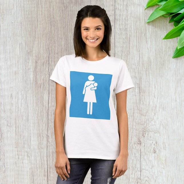 Camiseta Sinal de Sala de Pais Mulheres em T-Shirt (Criador carregado)